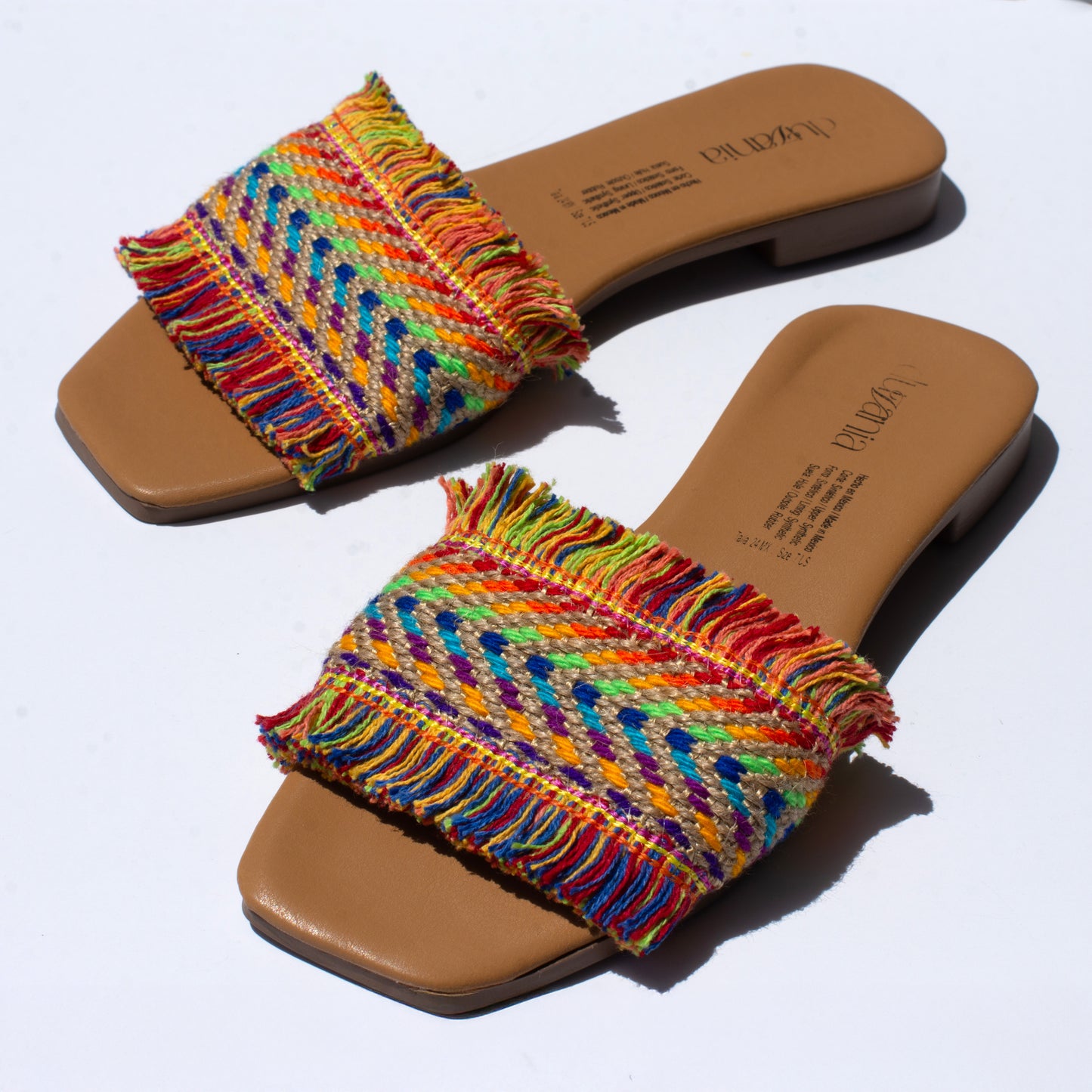 Embroidered Slide Sandal